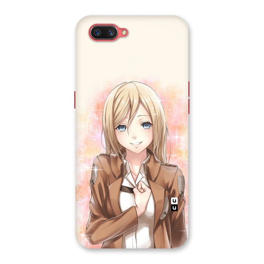 Cute Girl Art Back Case for Oppo A3s
