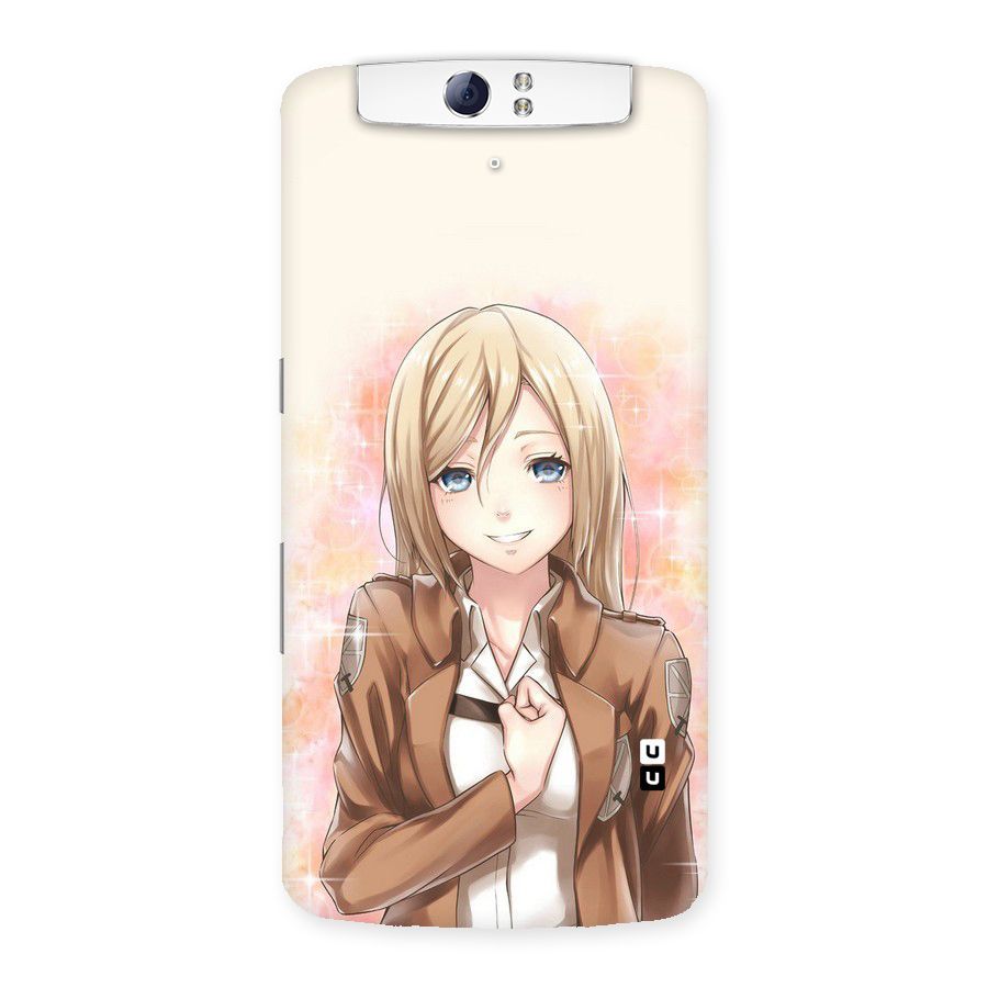 Cute Girl Art Back Case for Oppo N1