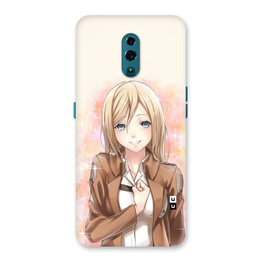 Cute Girl Art Back Case for Oppo Reno