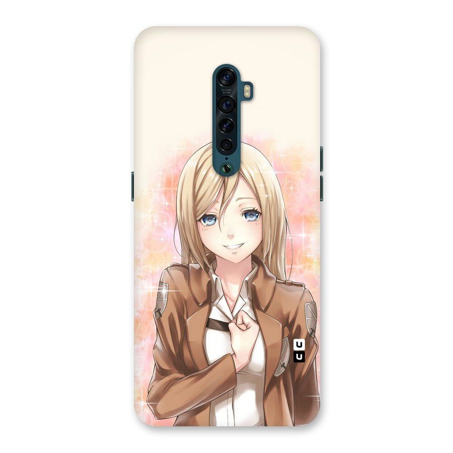 Cute Girl Art Back Case for Oppo Reno2