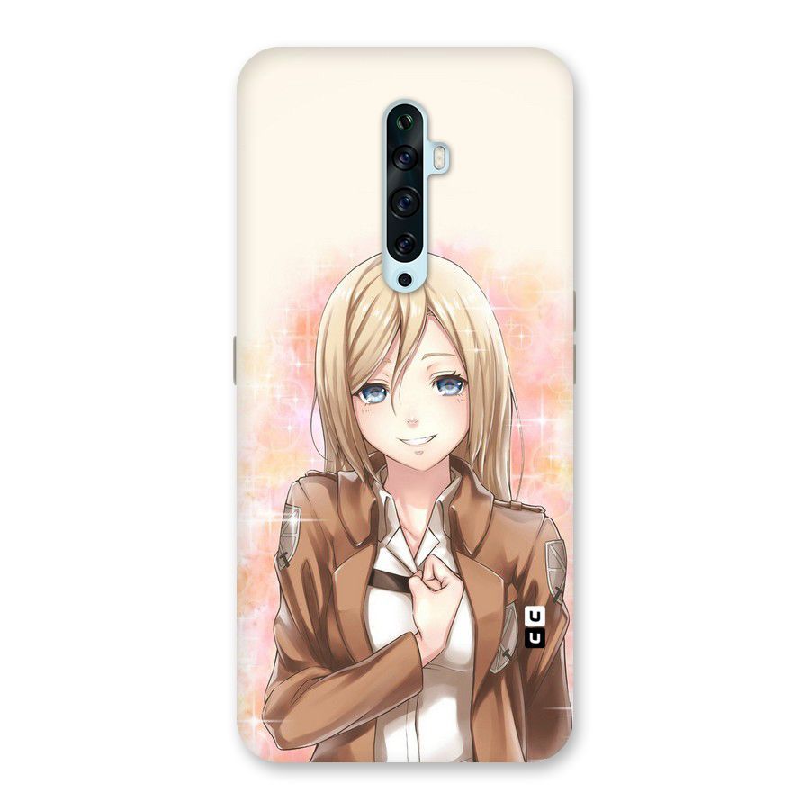 Cute Girl Art Back Case for Oppo Reno2 Z