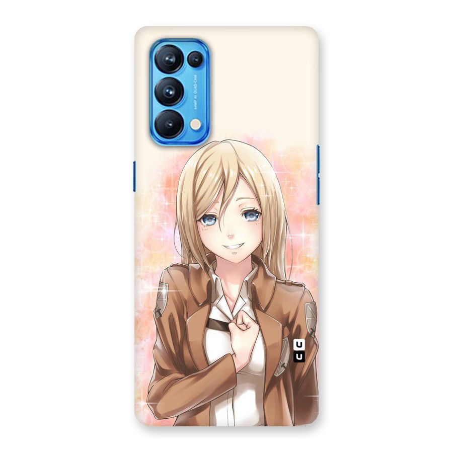 Cute Girl Art Back Case for Oppo Reno5 Pro 5G