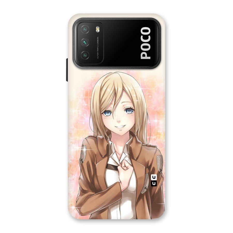 Cute Girl Art Back Case for Poco M3