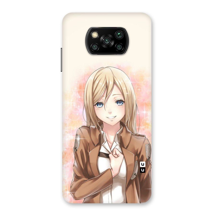 Cute Girl Art Back Case for Poco X3