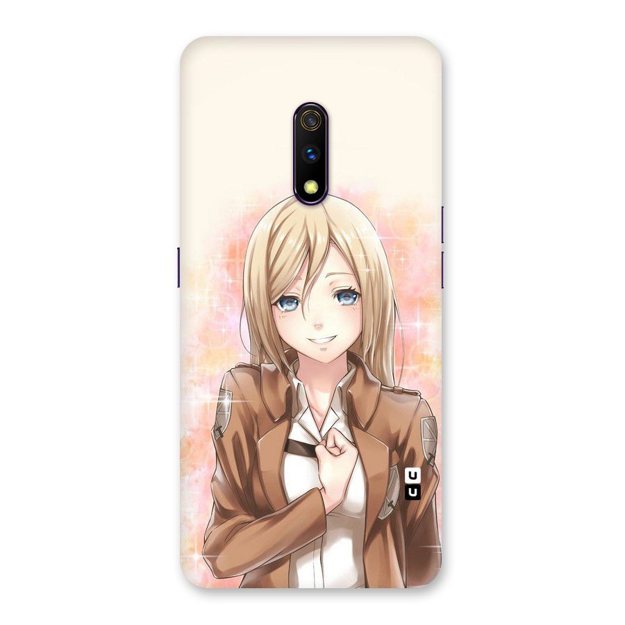 Cute Girl Art Back Case for Realme X