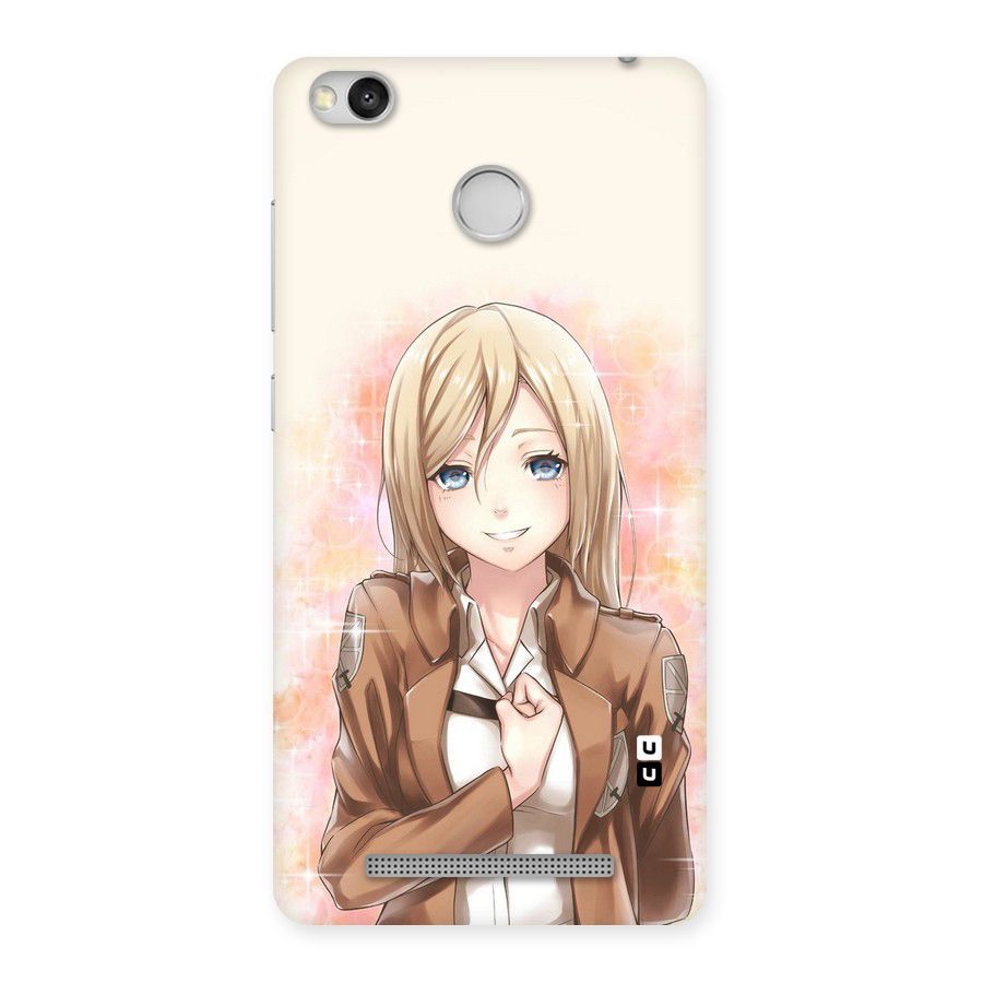 Cute Girl Art Back Case for Redmi 3S Prime