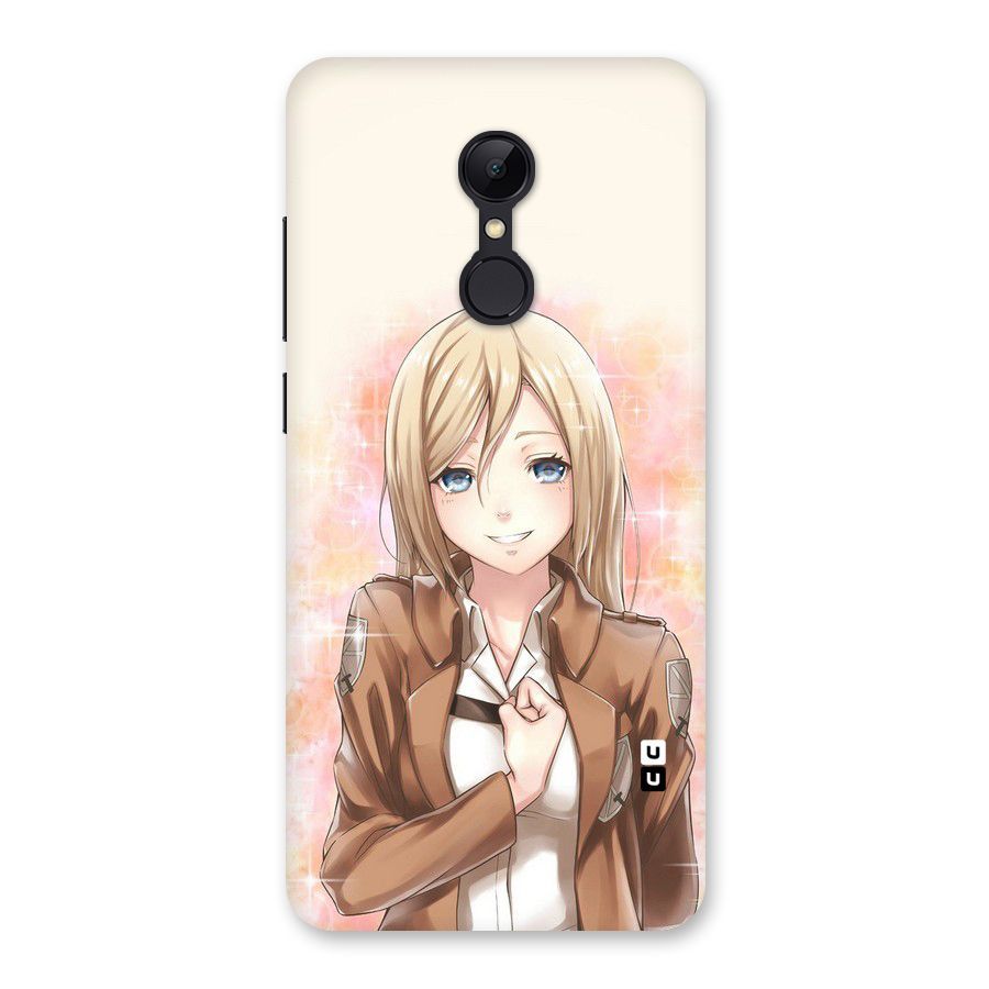 Cute Girl Art Back Case for Redmi 5