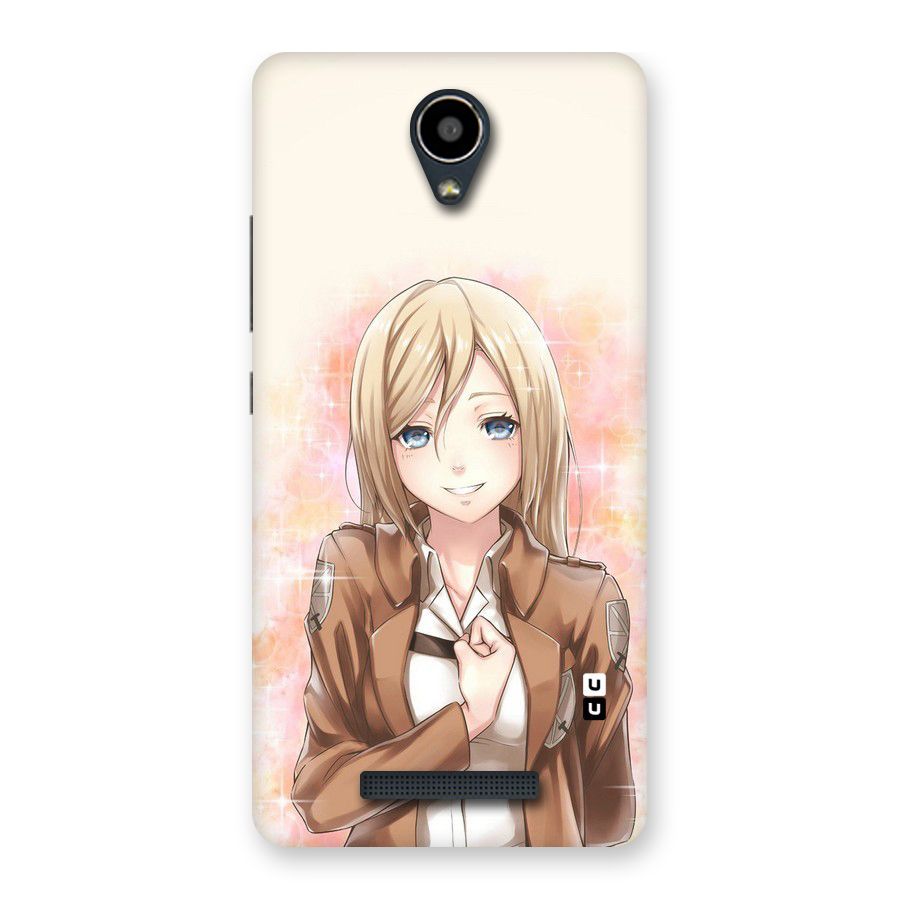 Cute Girl Art Back Case for Redmi Note 2