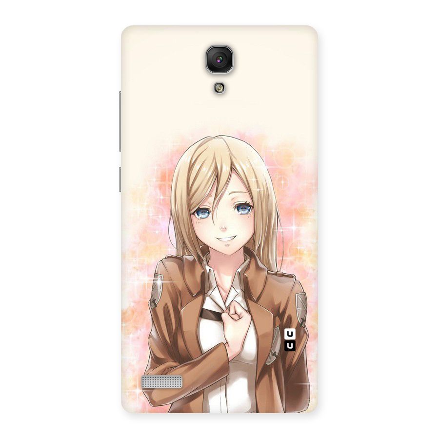 Cute Girl Art Back Case for Redmi Note Prime