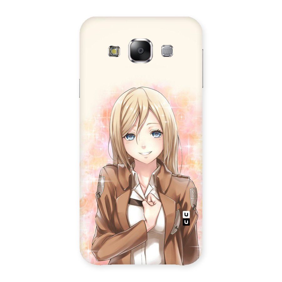 Cute Girl Art Back Case for Samsung Galaxy E5