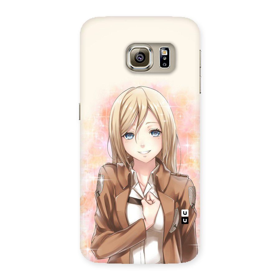 Cute Girl Art Back Case for Samsung Galaxy S6 Edge