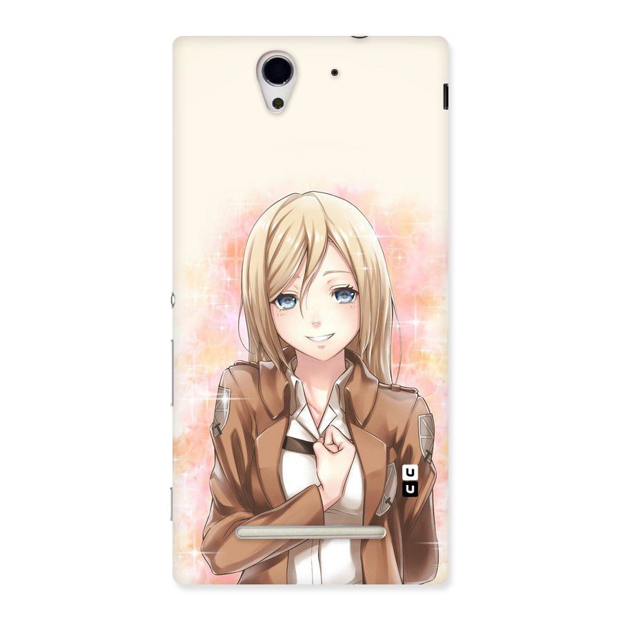 Cute Girl Art Back Case for Sony Xperia C3