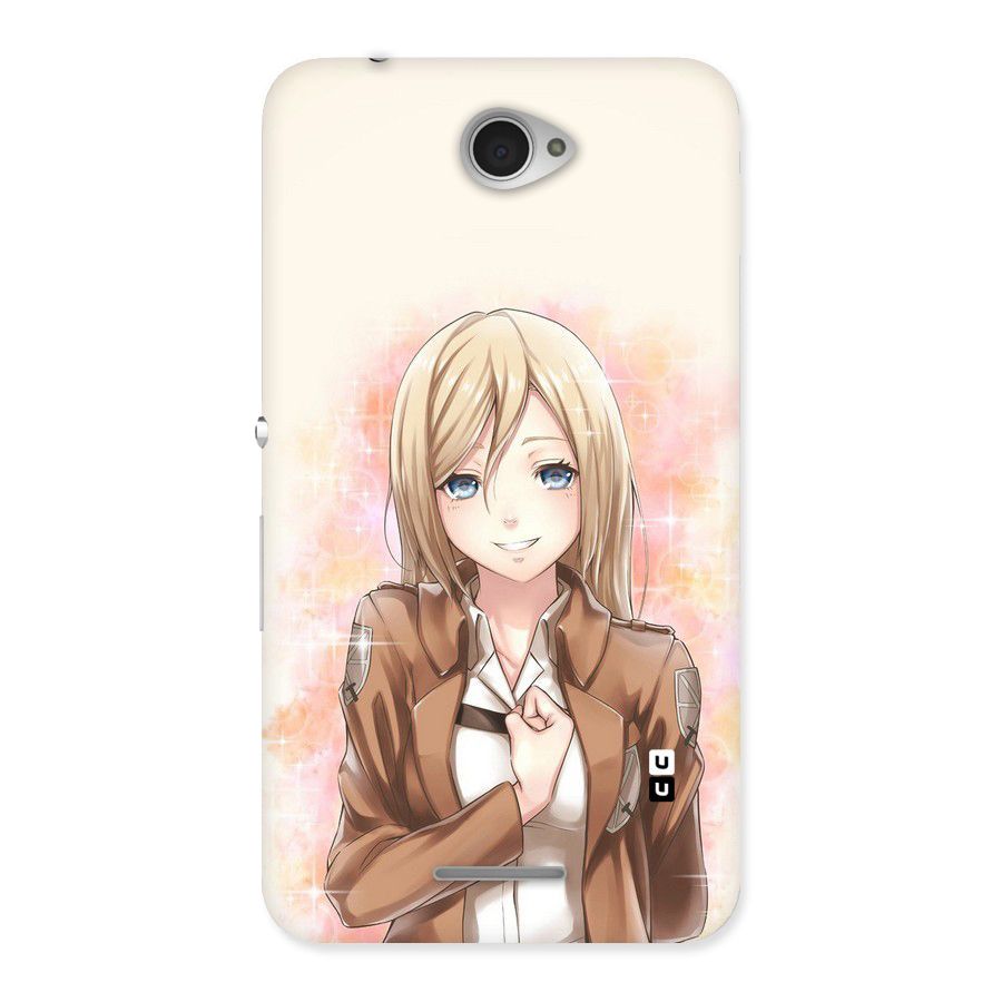 Cute Girl Art Back Case for Sony Xperia E4