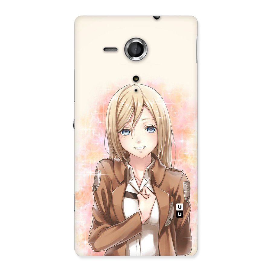 Cute Girl Art Back Case for Sony Xperia SP