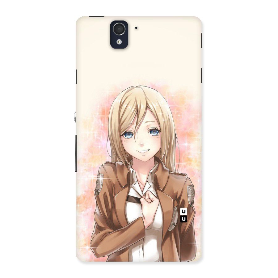 Cute Girl Art Back Case for Sony Xperia Z