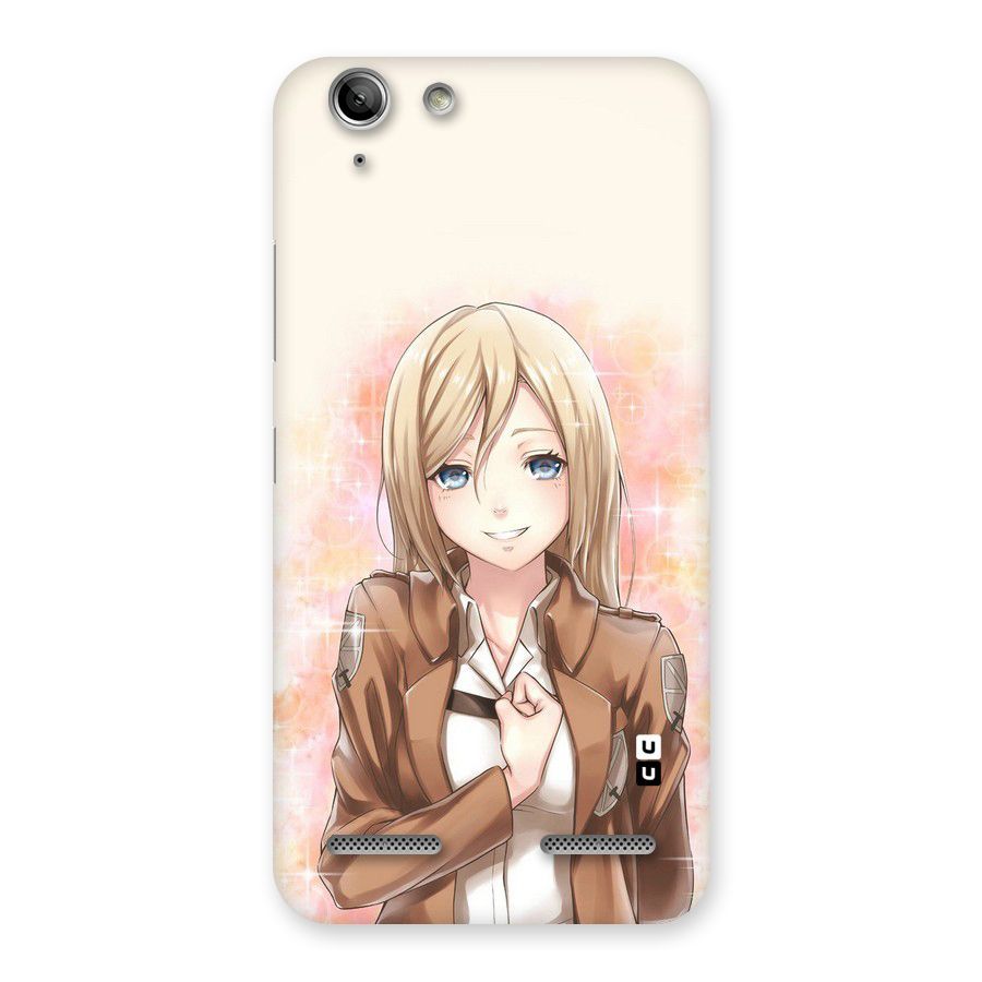 Cute Girl Art Back Case for Vibe K5 Plus