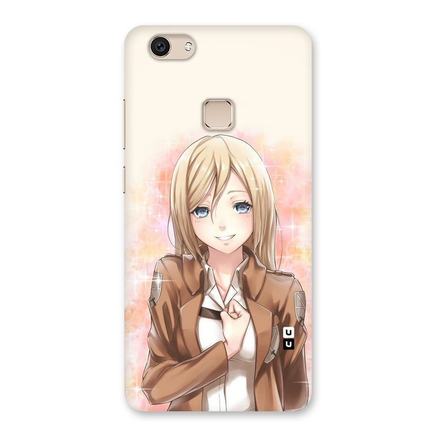 Cute Girl Art Back Case for Vivo V7