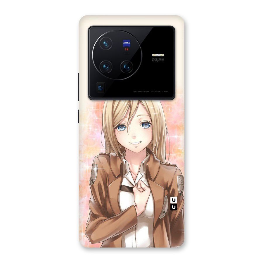Cute Girl Art Back Case for Vivo X80 Pro