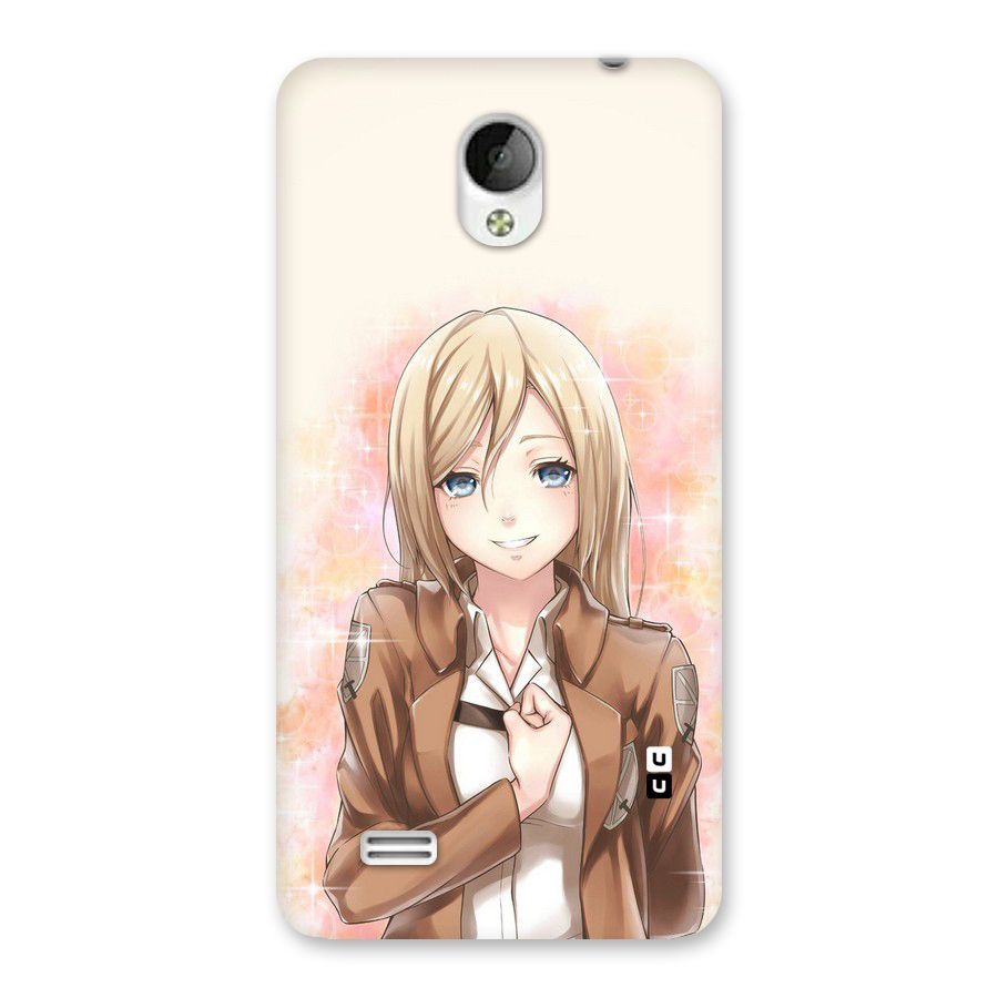 Cute Girl Art Back Case for Vivo Y21