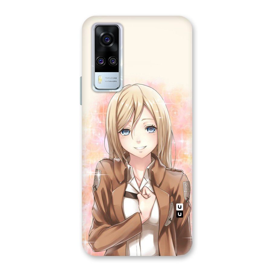 Cute Girl Art Back Case for Vivo Y31