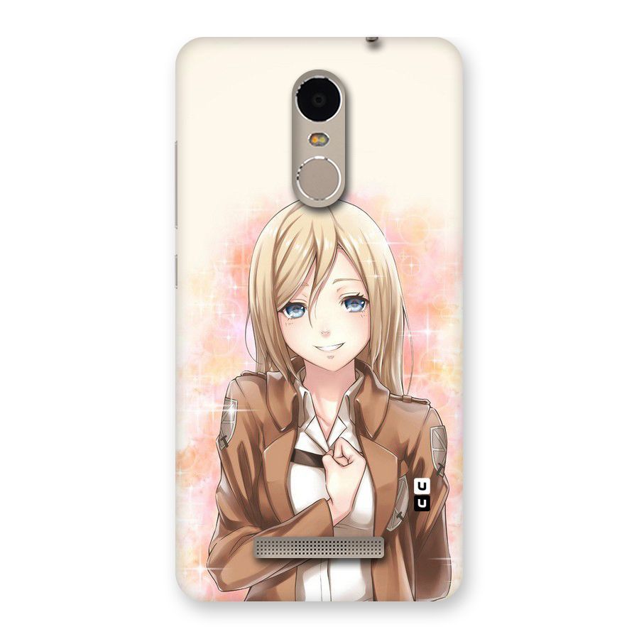 Cute Girl Art Back Case for Xiaomi Redmi Note 3