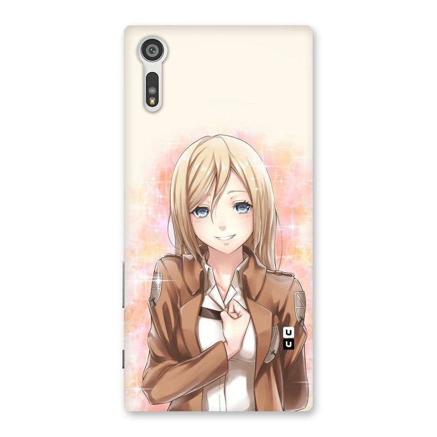 Cute Girl Art Back Case for Xperia XZ