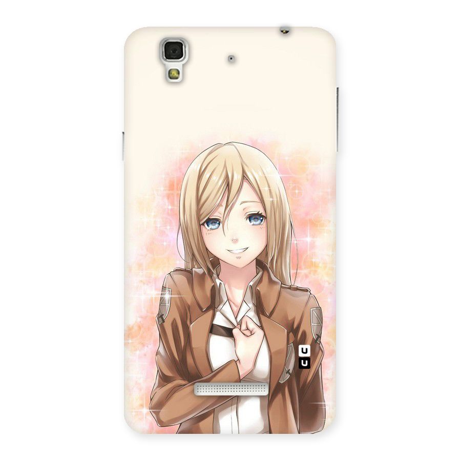 Cute Girl Art Back Case for Yu Yureka