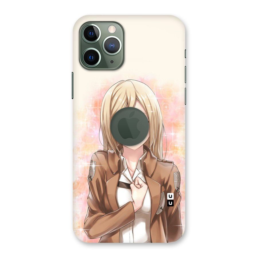 Cute Girl Art Back Case for iPhone 11 Pro Logo  Cut