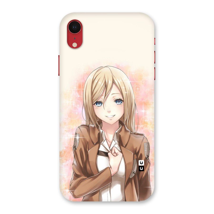 Cute Girl Art Back Case for iPhone XR