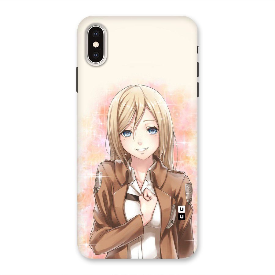 Cute Girl Art Back Case for iPhone XS Max