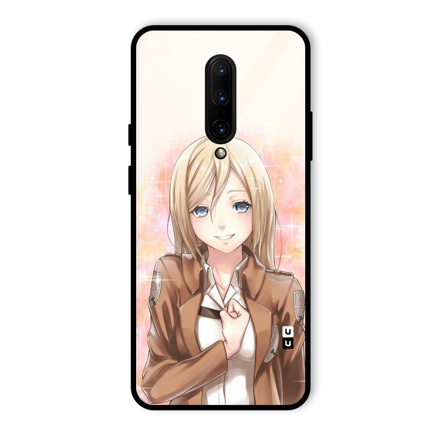 Cute Girl Art Glass Back Case for OnePlus 7 Pro