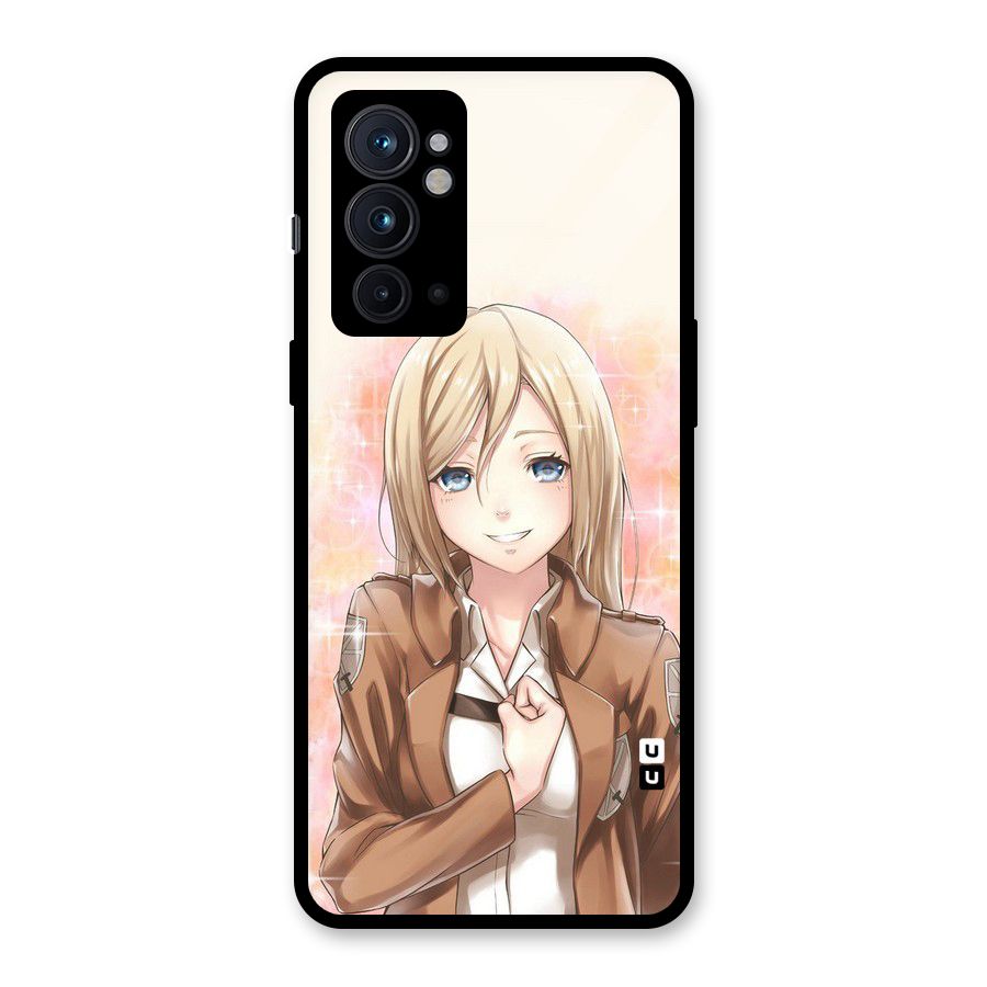 Cute Girl Art Glass Back Case for OnePlus 9RT 5G