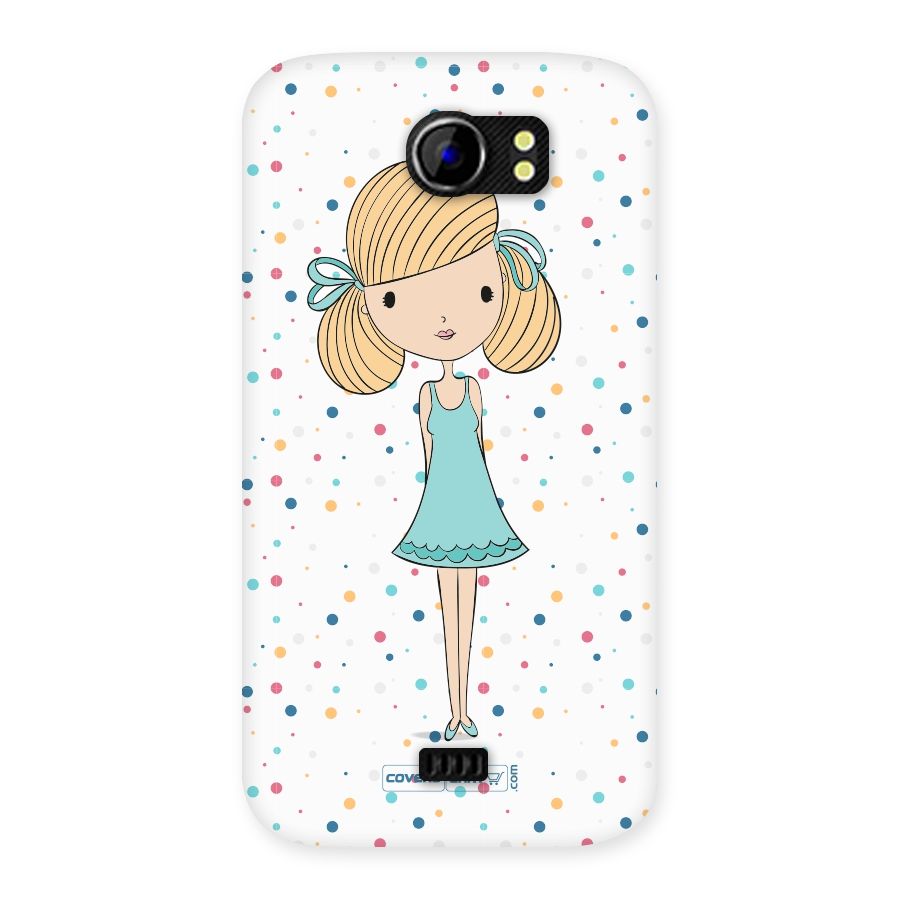 Cute Girl Back Case for Micromax Canvas 2 A110