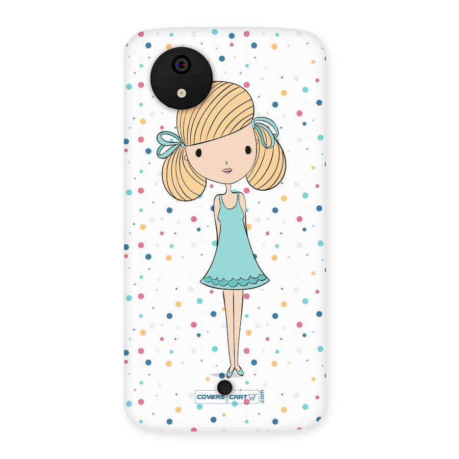 Cute Girl Back Case for Micromax Canvas A1