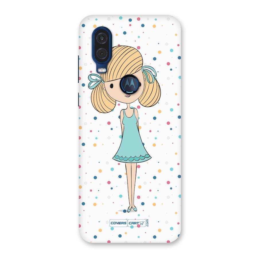 Cute Girl Back Case for Motorola One Vision