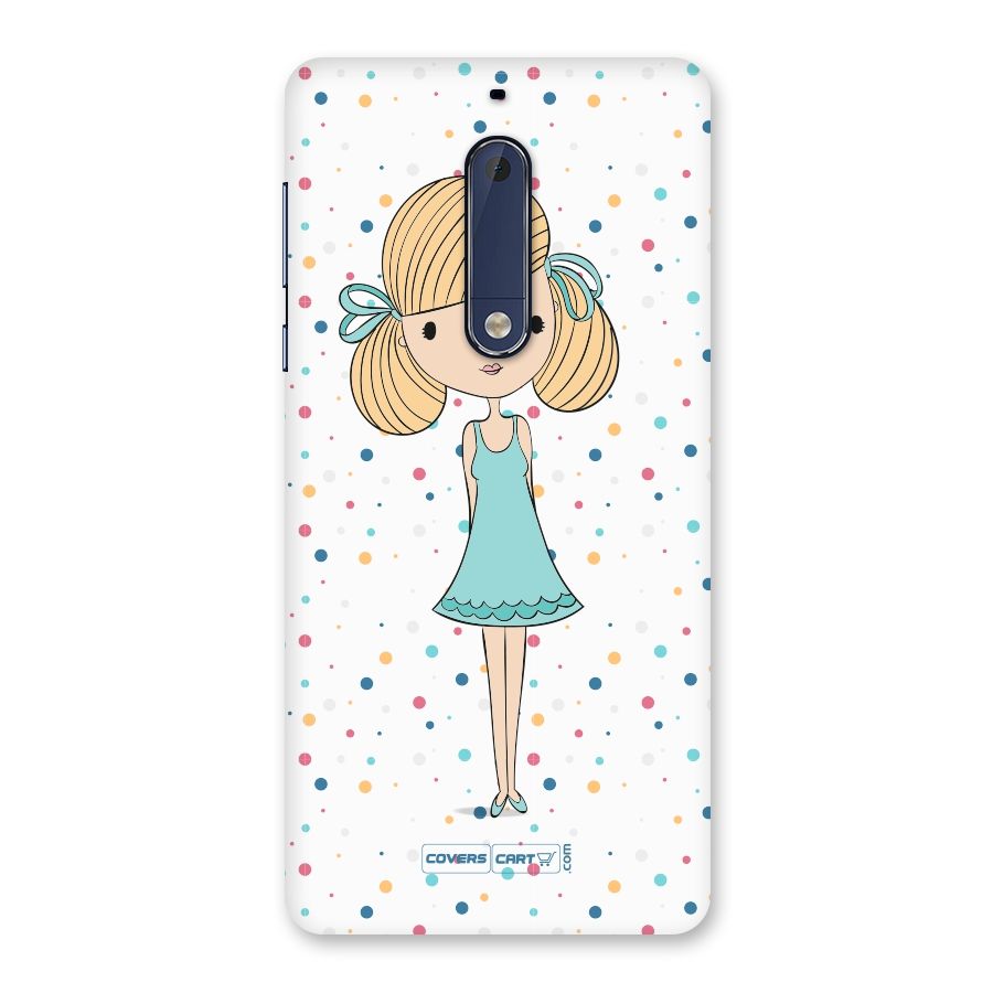 Cute Girl Back Case for Nokia 5