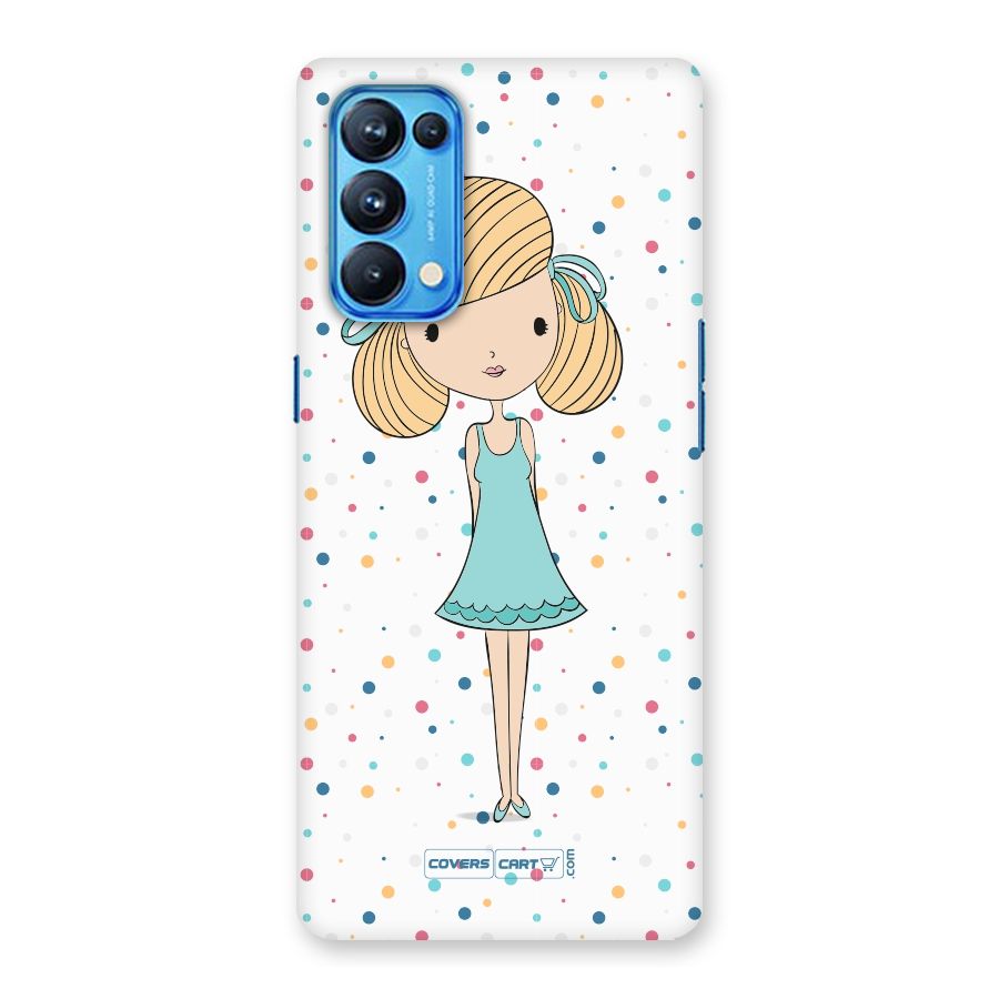 Cute Girl Back Case for Oppo Reno5 Pro 5G