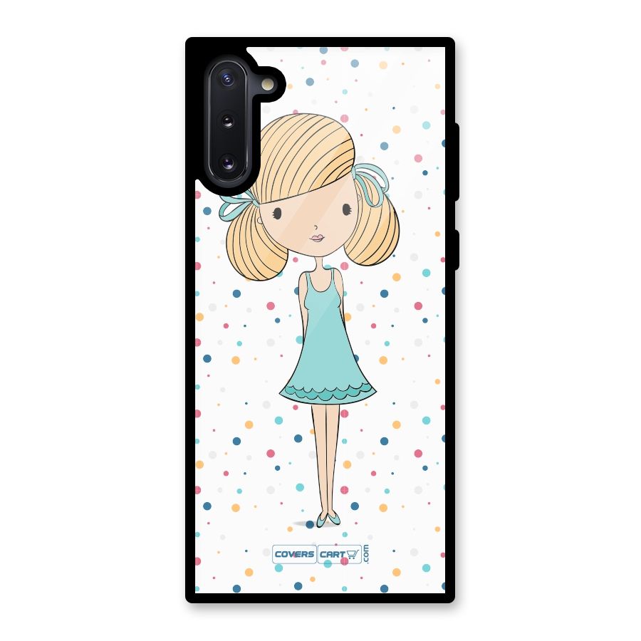 Cute Girl Glass Back Case for Galaxy Note 10
