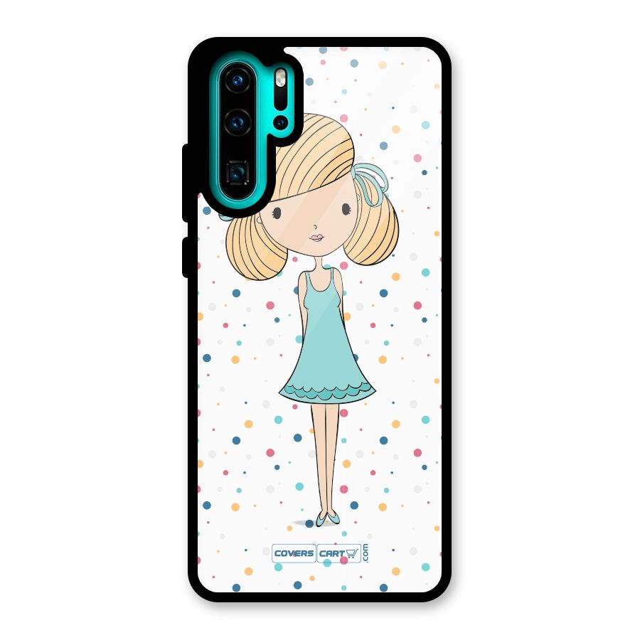 Cute Girl Glass Back Case for Huawei P30 Pro
