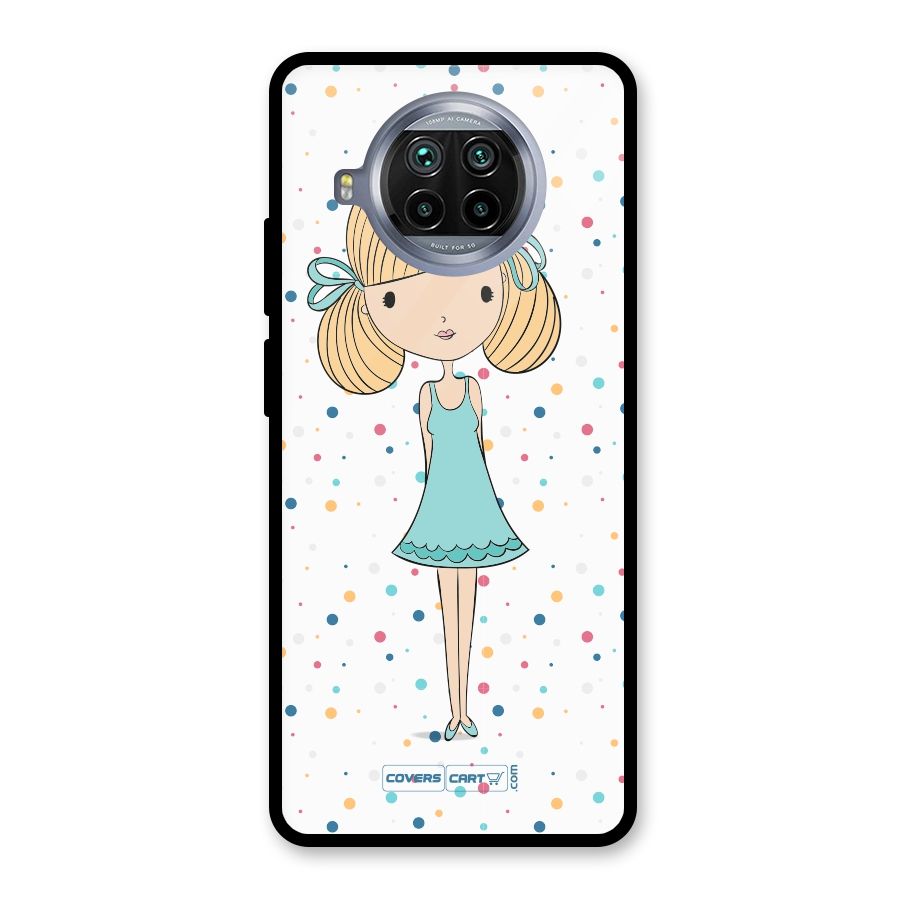Cute Girl Glass Back Case for Mi 10i