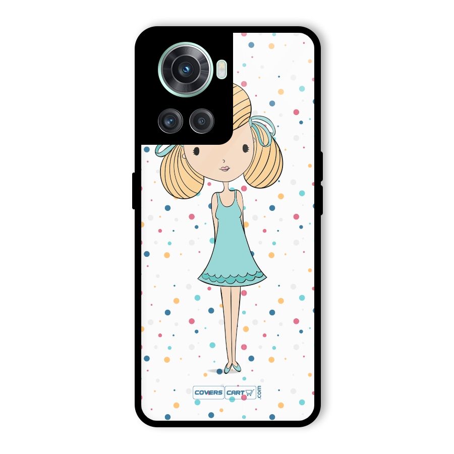 Cute Girl Glass Back Case for OnePlus 10R