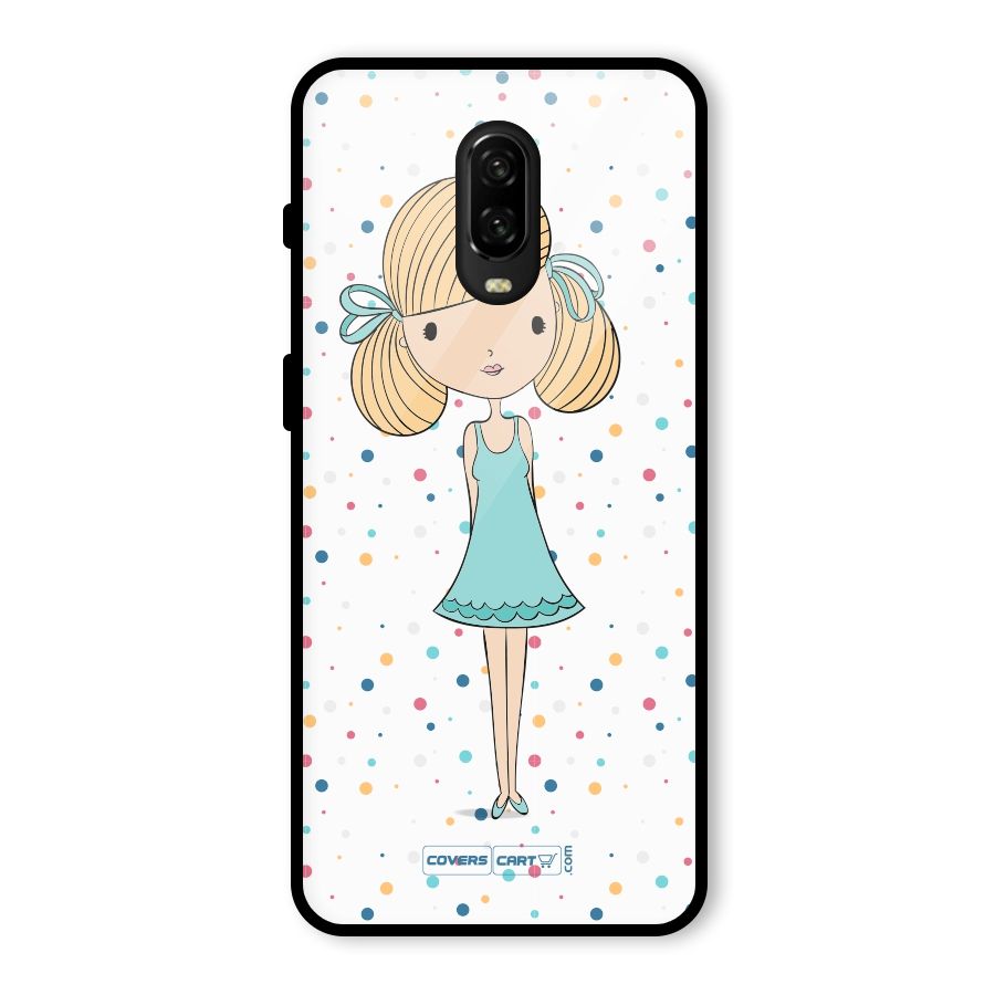 Cute Girl Glass Back Case for OnePlus 6T