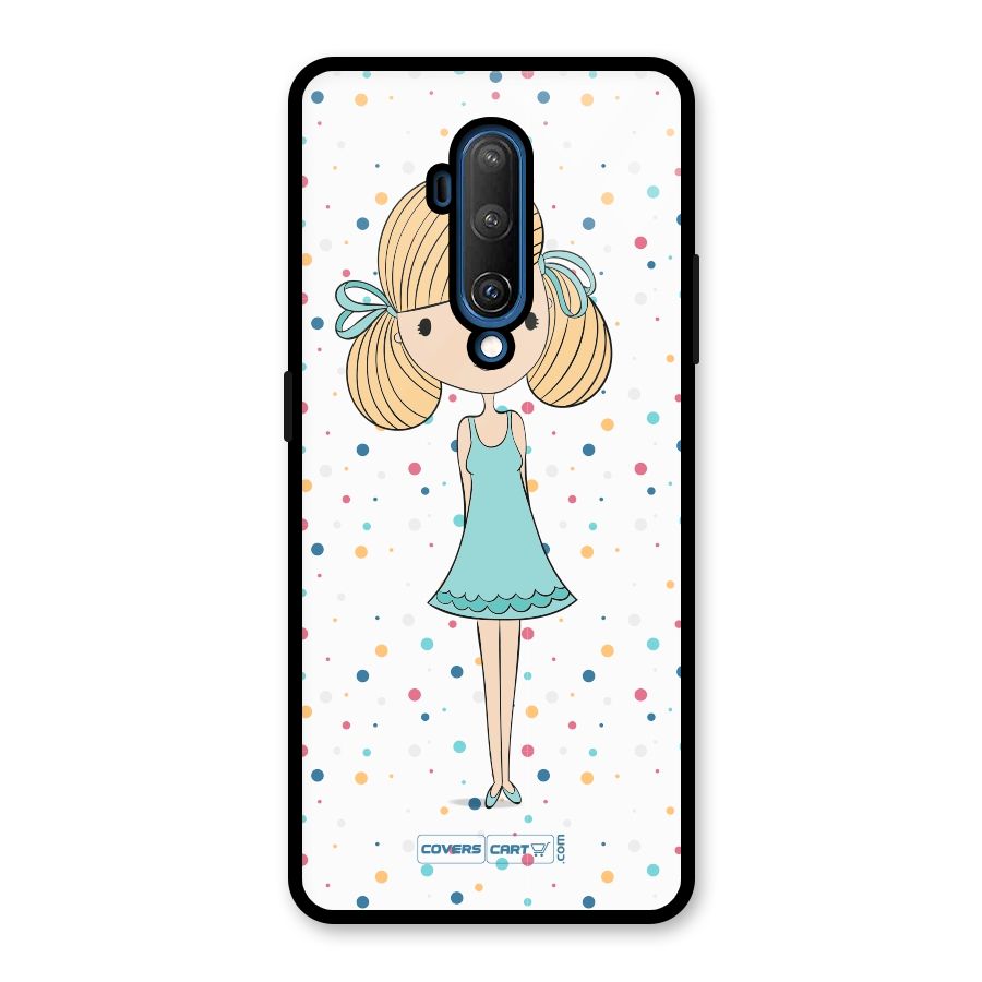 Cute Girl Glass Back Case for OnePlus 7T Pro
