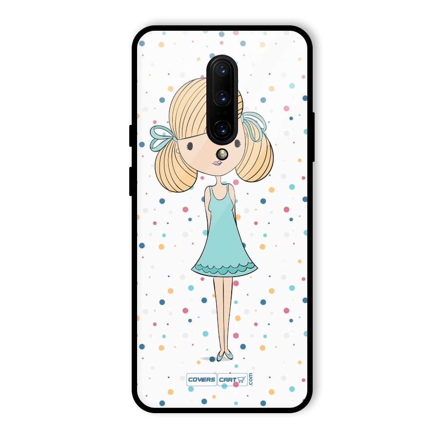 Cute Girl Glass Back Case for OnePlus 7 Pro