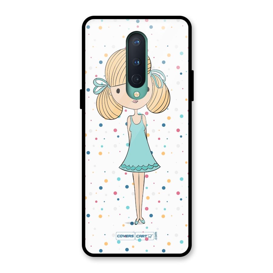 Cute Girl Glass Back Case for OnePlus 8