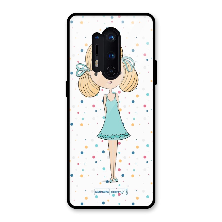 Cute Girl Glass Back Case for OnePlus 8 Pro