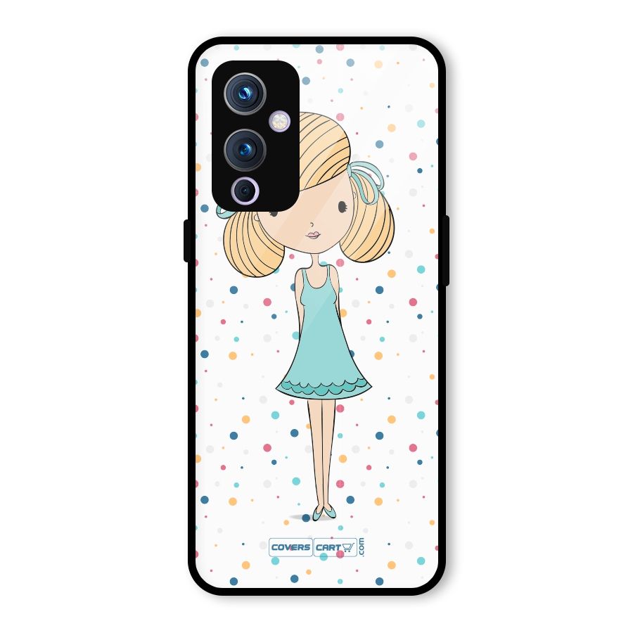 Cute Girl Glass Back Case for OnePlus 9