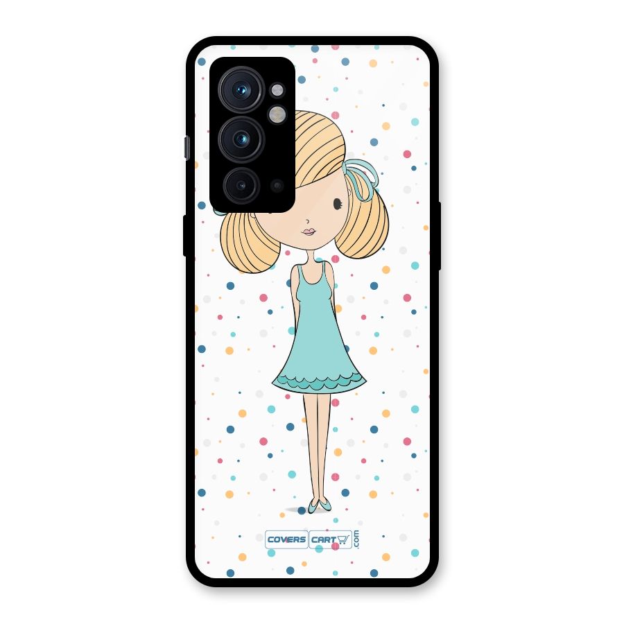 Cute Girl Glass Back Case for OnePlus 9RT 5G