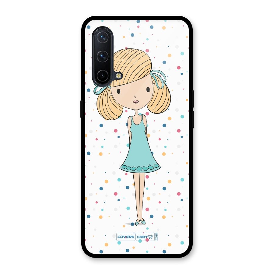 Cute Girl Glass Back Case for OnePlus Nord CE 5G