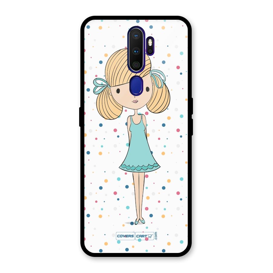 Cute Girl Glass Back Case for Oppo A9 (2020)